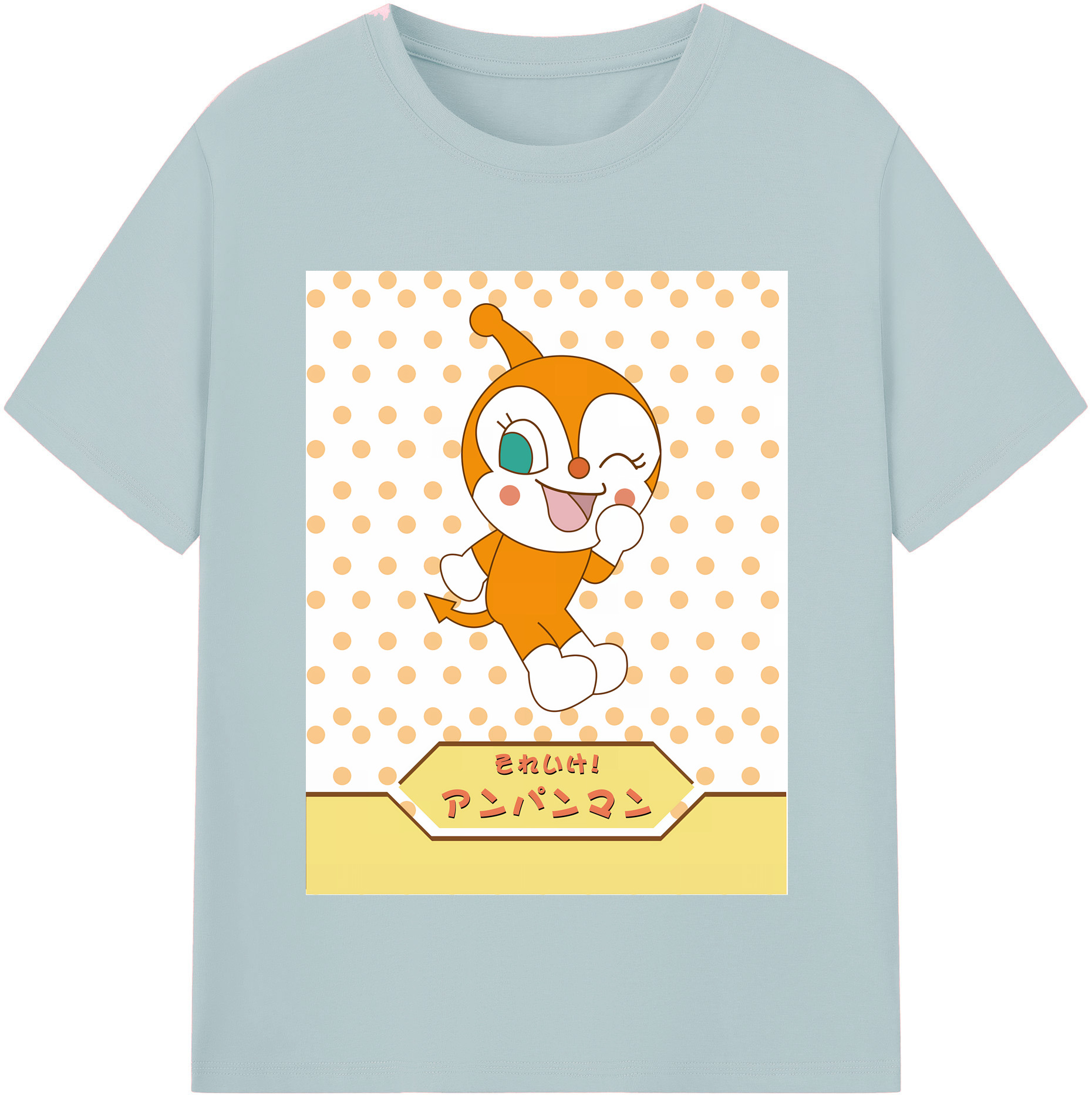 （画像用） アンパンマン Anpanman 綿100％半袖Tシャツ（フロントプリント）